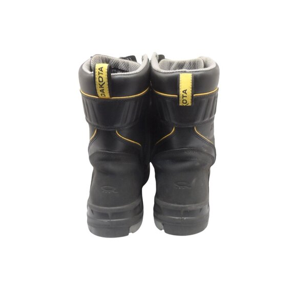 DAKOTA Men's 8" 8112 Quad Steel Toe Internal Metguard Work Boots Black Size 14M - Picture 3 of 9
